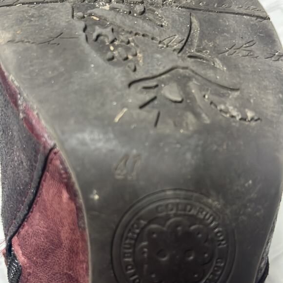 Gold Button Boots Booties Lace Upsize EU 41 - Picture 5 of 5